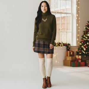 J. Crew Factory Extra-Soft Turtleneck Sweater – Olive Green | Size M